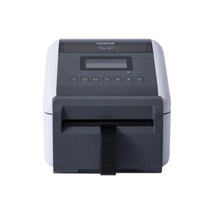 Brother TD-4550DNWBFC Imprimante d'étiquettes thermique WiFi  Bluetooth  USB  LAN - Résolution 300 dpi - Prend en charge les rouleaux continus sans doublure - Couleur blanc/gris