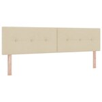 Lit Box Spring vidaXL avec Crème de Matelas 180x200 cm Tissu