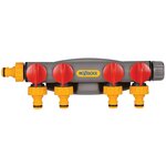 Hozelock Raccord de robinet à 4 voies