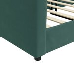 vidaXL Lit de repos sans matelas vert foncé 90x200 cm velours