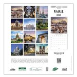 Grand Calendrier Mural 29x29 Cm - 2025 - Danse - Draeger paris