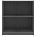 vidaXL Buffet Gris 70x33x76 cm Bois massif de pin