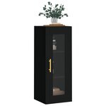 vidaXL Armoire murale noir 34 5x34x90 cm