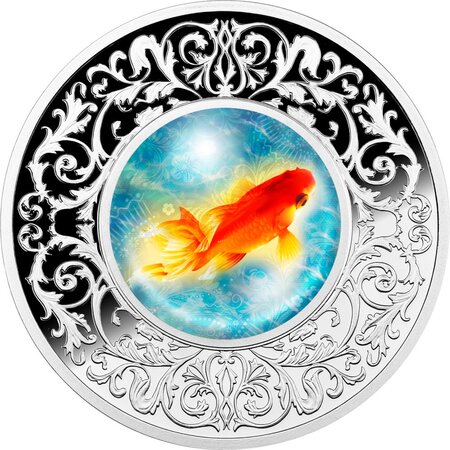 Pièce de monnaie en Argent 500 Francs g 17.50 Millésime 2023 Lucky Charms GOLDFISH