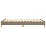vidaXL Cadre de lit sans matelas taupe 140x200 cm tissu