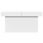 vidaXL Table basse blanc 80x55x40 cm bois d'ingénierie