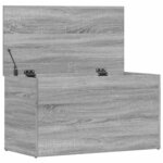 vidaXL Coffre de rangement Sonoma gris 84x42x46 cm Bois d'ingénierie