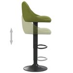 vidaXL Tabourets de bar lot de 2 vert clair velours
