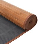 vidaXL Tapis rectangulaire naturel 80x300 cm bambou