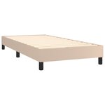 vidaXL Cadre de lit sans matelas cappuccino 100x200 cm similicuir