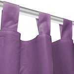 vidaXL Rideau occultant avec boucles 2 Pièces 140 x 245 cm Lilas
