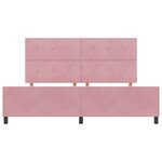 Cadre de Lit vidaXL Rose 200x200 cm Velours