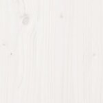 vidaXL Buffet haut Blanc 37x34x110 cm Bois massif de pin