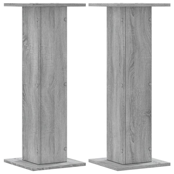 vidaXL Supports pour plantes 2 Pièces sonoma gris bois d'ingénierie