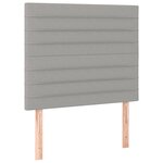 vidaXL Cadre de lit sans matelas gris clair 80x200 cm tissu