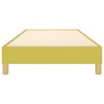 vidaXL Cadre de lit sans matelas vert 100x200 cm tissu
