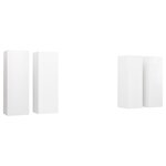 vidaXL Meubles TV 4 Pièces Blanc 30 5x30x90 cm Bois d'ingénierie