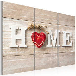 Tableau - the heart of the home l x h en cm 120x80