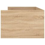 vidaXL Cadre de lit avec tiroirs sans matelas chêne sonoma 100x200 cm