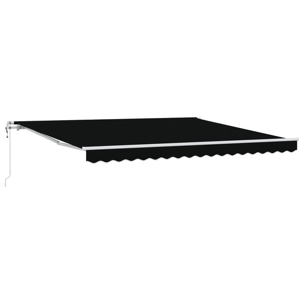 Auvent rétractable automatique noir 400x300 cm