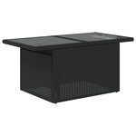 vidaXL Ensemble de Canapé de Jardin 8 pièces Noir avec Coussins