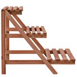 vidaXL Support à 3 niveaux pour plantes Bois de cèdre 48 x 45 x 40 cm