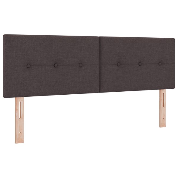 Tête de lit LED vidaXL capitonnée foncée 72 cm en tissu