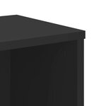 vidaXL Bibliothèque noir 50x25x105 cm bois d'ingénierie