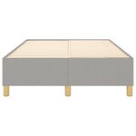 vidaXL Cadre de lit sans matelas gris clair 120x200 cm tissu