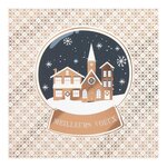 Carte De Vœux Etincelle Village Noël - Draeger paris