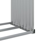vidaXL Porte-bûches vert 120x45x100 cm acier galvanisé