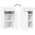 vidaXL Buffet blanc 45x42 5x93 cm bois d'ingénierie