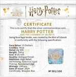 Pièce de monnaie en Argent 15 Dollars g 200 Millésime 2024 HARRY POTTER AND THE CHAMBER OF SECRETS