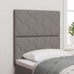 Tête de lit vidaXL Design à blocs en diamant Taupe 80 cm Tissu
