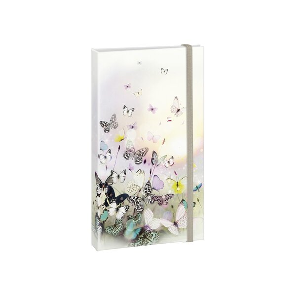 Chacha - pense-bête multiblocs 50 feuilles - 9.5x16.5cm - crayon - papillons