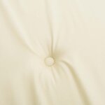 vidaXL Coussins de chaise de jardin lot de 4 crème 40x40x4 cm