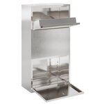 vidaXL Boîte aux lettres de dépôt 44x22x82 cm Acier inoxydable