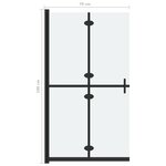 vidaXL Paroi de douche pliable Verre ESG dépoli 70x190 cm