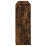 vidaXL Buffet avec lumières LED chêne fumé 162x37x100 cm