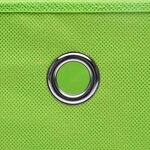 vidaXL Boîtes de rangement 4 Pièces Tissu intissé 28x28x28 cm Vert