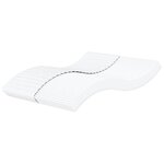 vidaXL Matelas en mousse blanc 160x210 cm dureté H2 H3