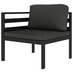 Salon de jardin meuble d'extérieur ensemble de mobilier 7 pièces avec coussins aluminium anthracite 02_0017063