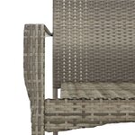 Chaises de jardin avec coussins 2 pièces résine tressée gris 02_0013335