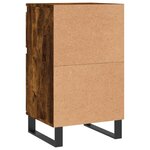 vidaXL Buffet chêne fumé 40x35x70 cm bois d'ingénierie