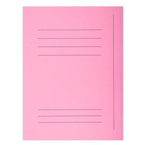 Paquet 50 Chemises Imprimées 3 Rabats Super 210 - 24x32cm - Rose - Exacompta