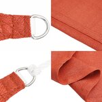 vidaXL Voile d'ombrage 160 g/m² Terre cuite 2 5x3 5 m PEHD
