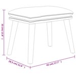vidaXL Repose-pied Noir 45x29 5x35 cm Similicuir