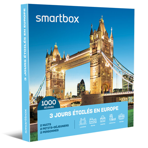 SMARTBOX - Coffret Cadeau 3 jours étoilés en Europe -  Séjour