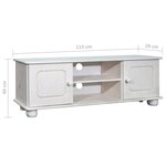 vidaXL Meuble TV 115x29x40 cm Bois de pin massif