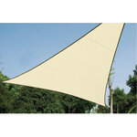 Perel Voile d'ombrage  perméable  respirant  5 x 5 x 5 m  180 g/m²  PEHD  triangulaire  champagne